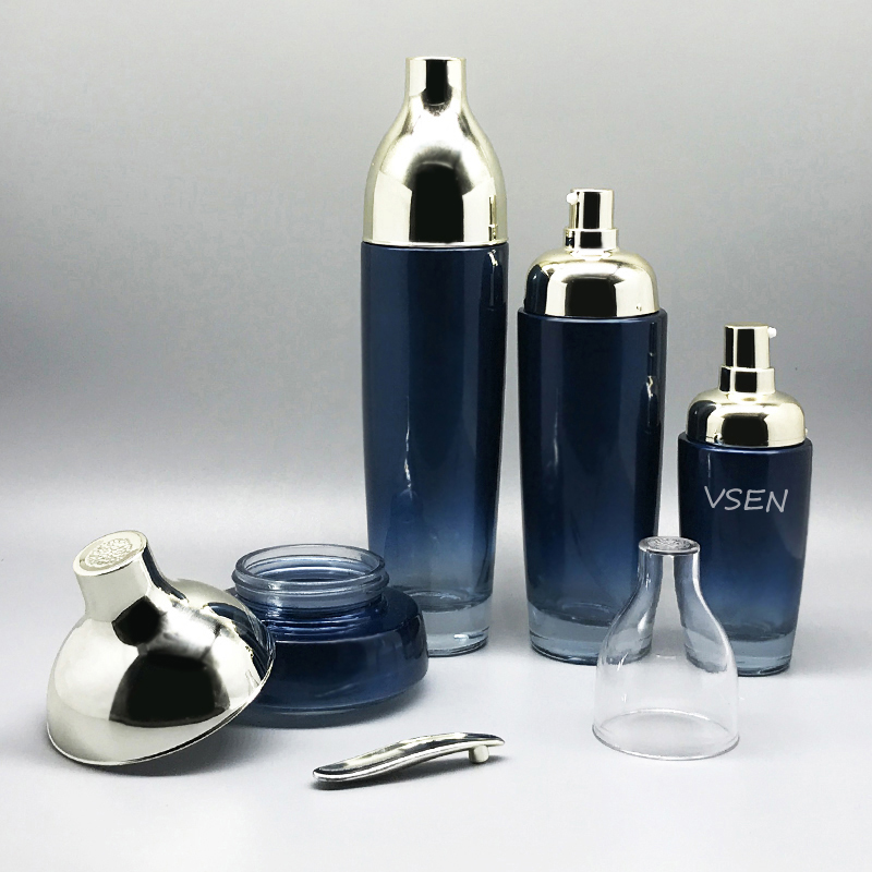 新款高档带磁勺子 膏霜瓶子50g 100g  化妆品玻璃瓶(图8)